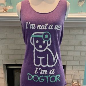 I’m not a vet I’m a dogtor tank top
